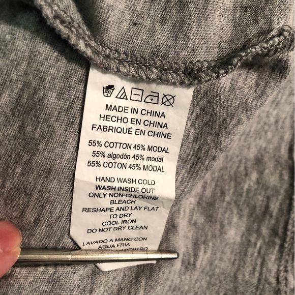 Michael Michael Kors Women’s Large Gray Studded Tee Shirt S/S Modal Cotton - Picture 5 of 5